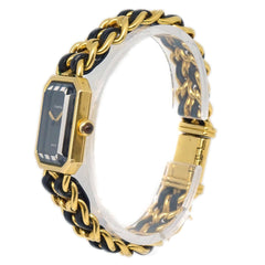 Chanel Premiere Rock Quartz Watch Plated Metal and Leather