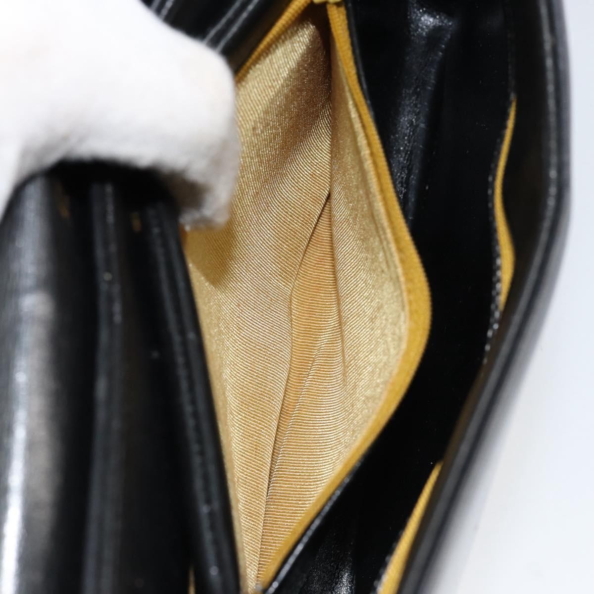 Christian Dior Vintage Chain Flap Shoulder Bag Leather