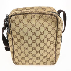 Gucci Vintage Front Pocket Flat Messenger GG Canvas