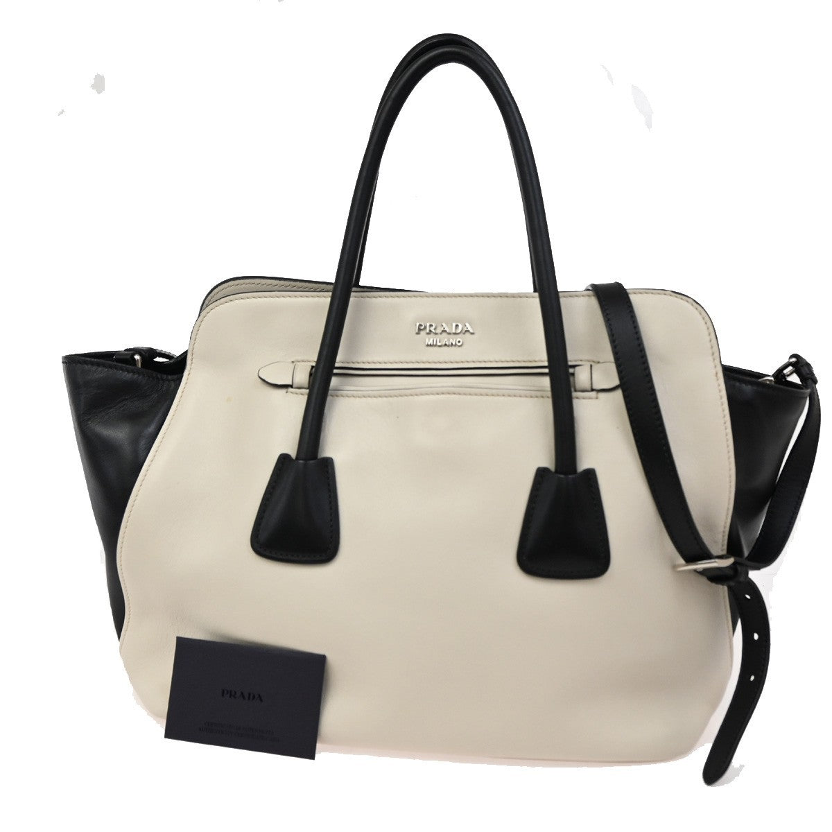 Prada Cuir Convertible Shopping Tote Soft Calf