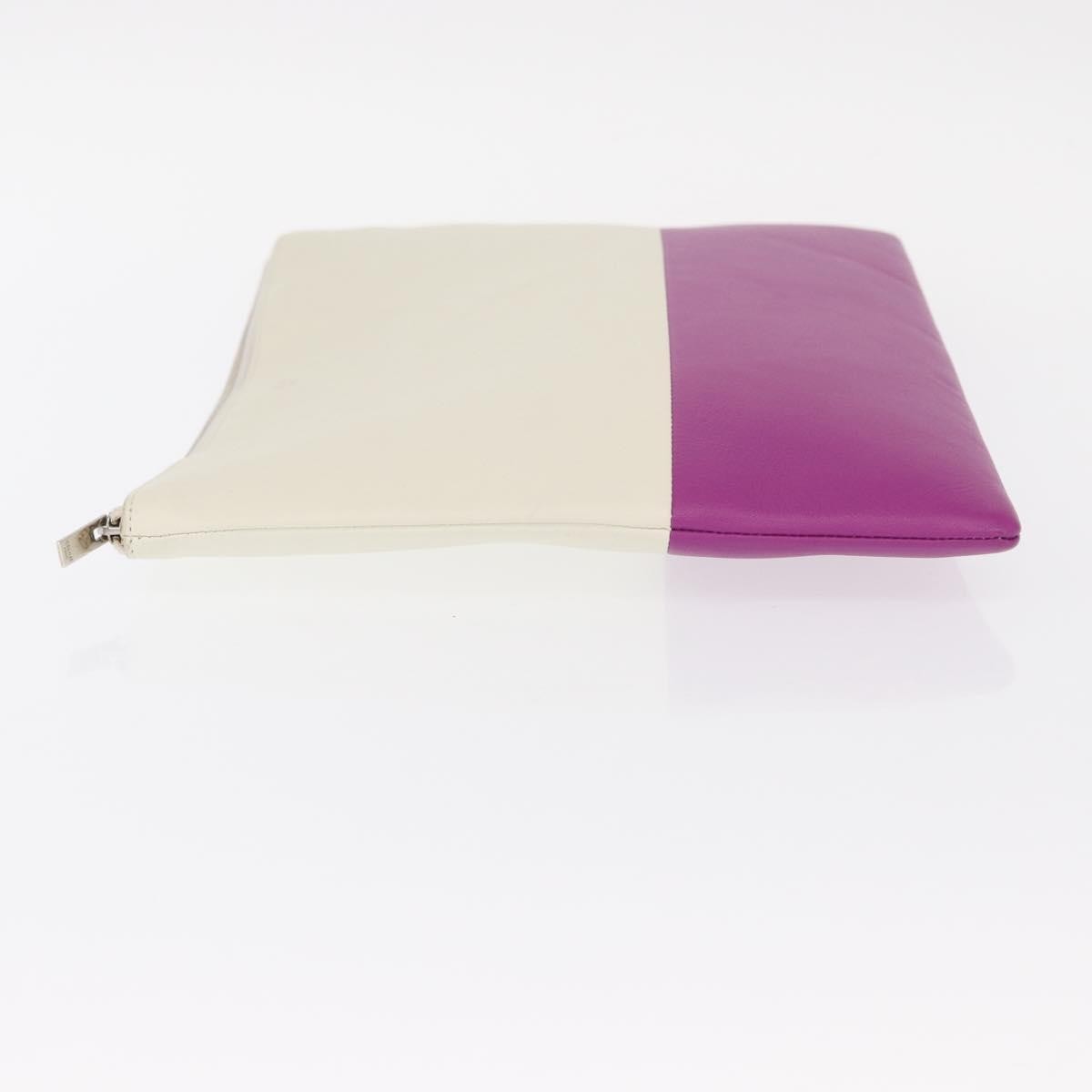 Celine Bicolor Solo Clutch Leather