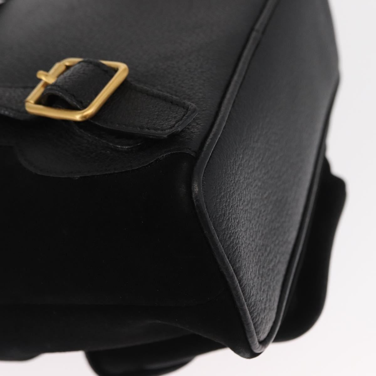 Gucci Vintage Bamboo Backpack Suede