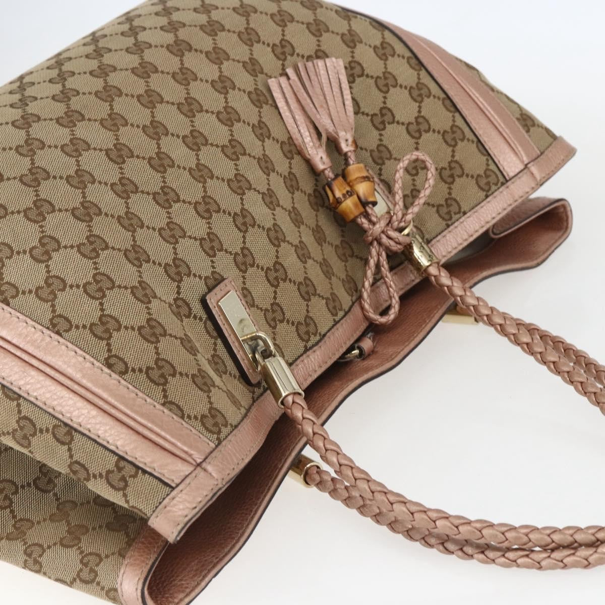 Gucci Bella Tote GG Canvas with Leather