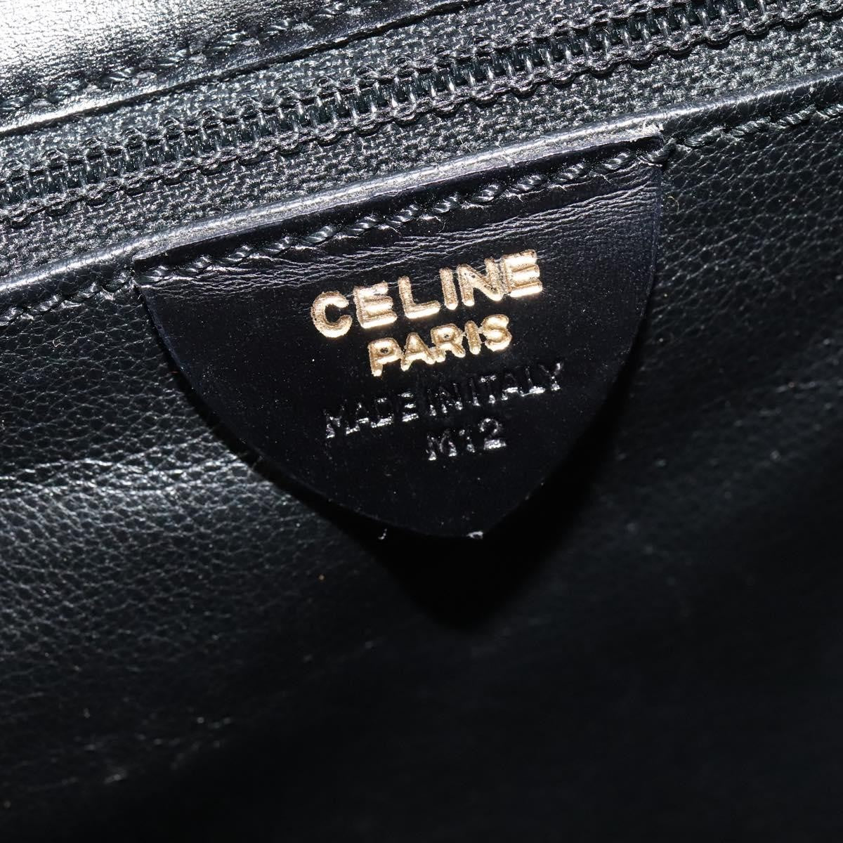 Celine Vintage Circle Logo Crossbody Bag Leather