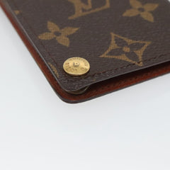 Louis Vuitton Porte Cartes Pression Card Case Monogram Canvas