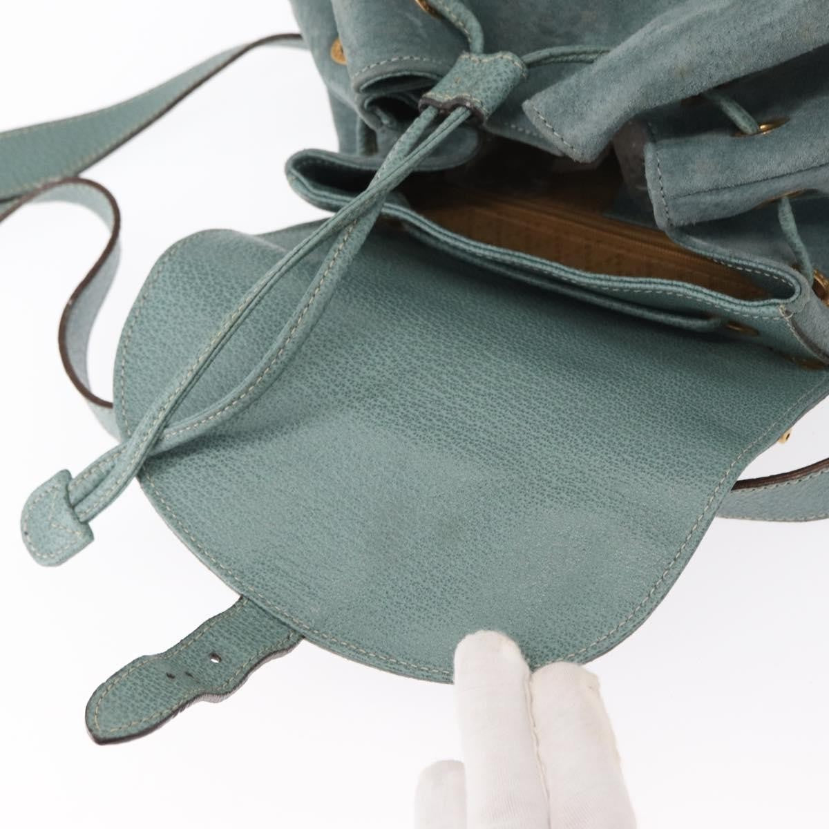 Gucci Vintage Bamboo Backpack Suede