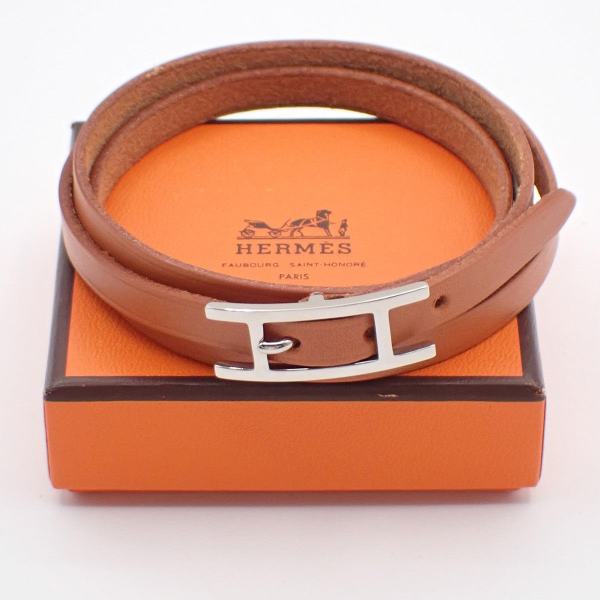 Hermes Hapi 3 Bracelet Leather with Metal