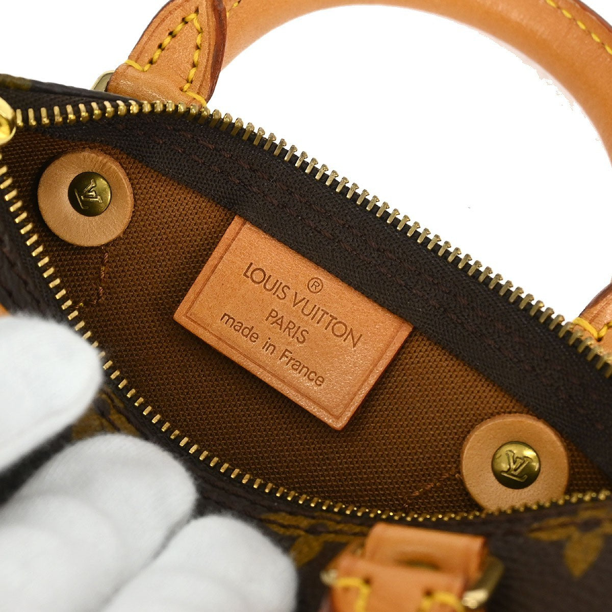 Louis Vuitton Speedy Mini HL Handbag Monogram Canvas