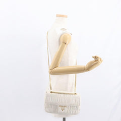 Prada Chain Flap Shoulder Bag Nappa Gaufre