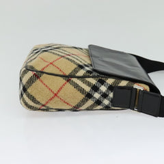 Burberry Flap Shoulder Bag Nova Check Coated Canvas