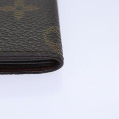 Louis Vuitton Porte Cartes Pression Card Case Monogram Canvas