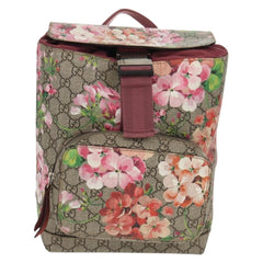Gucci Buckle Backpack Blooms Print GG Coated Canvas