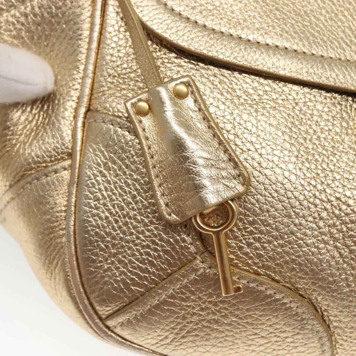Prada Antic Pushlock Shoulder Bag Leather