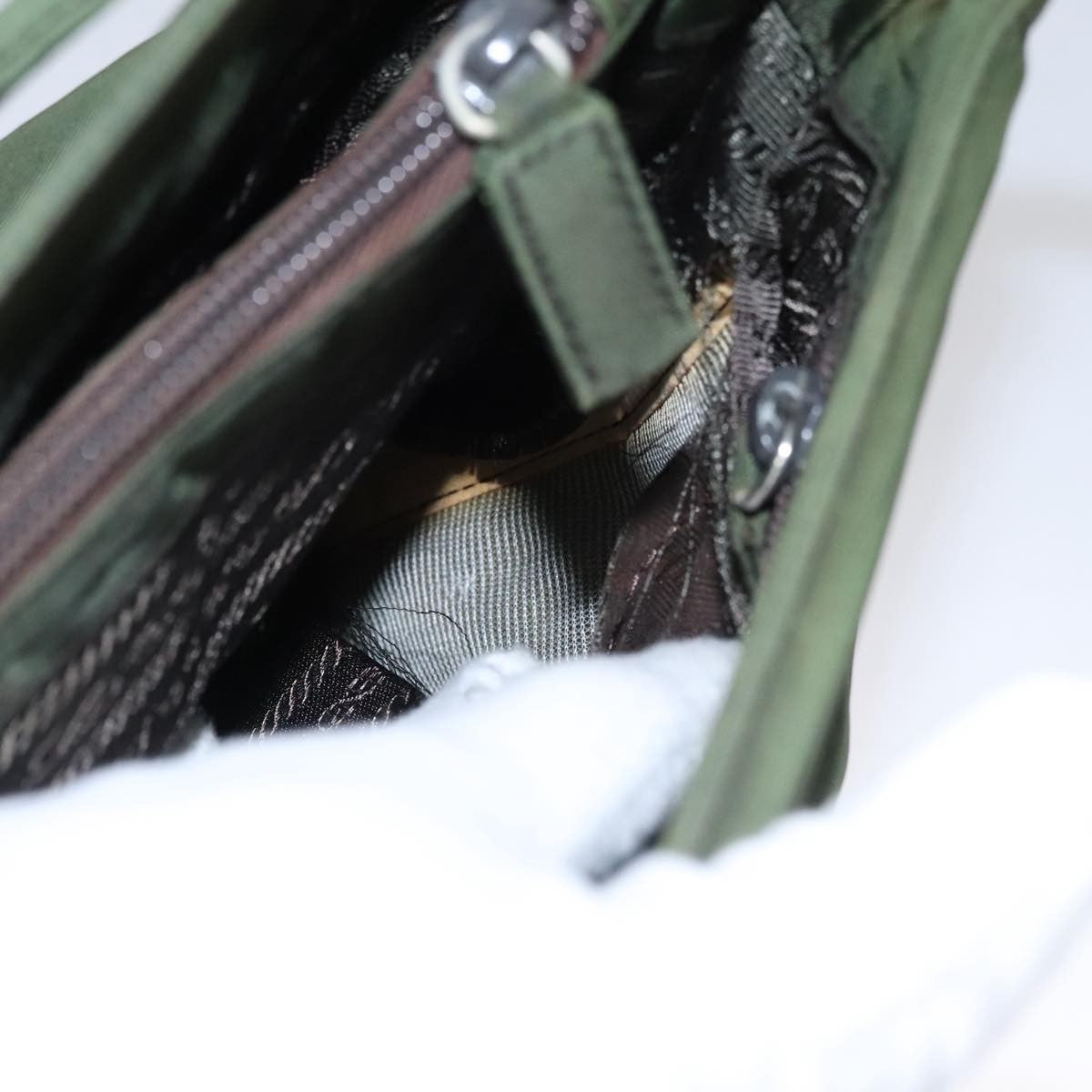 Prada Tall Zip Top Hobo Soft Calf