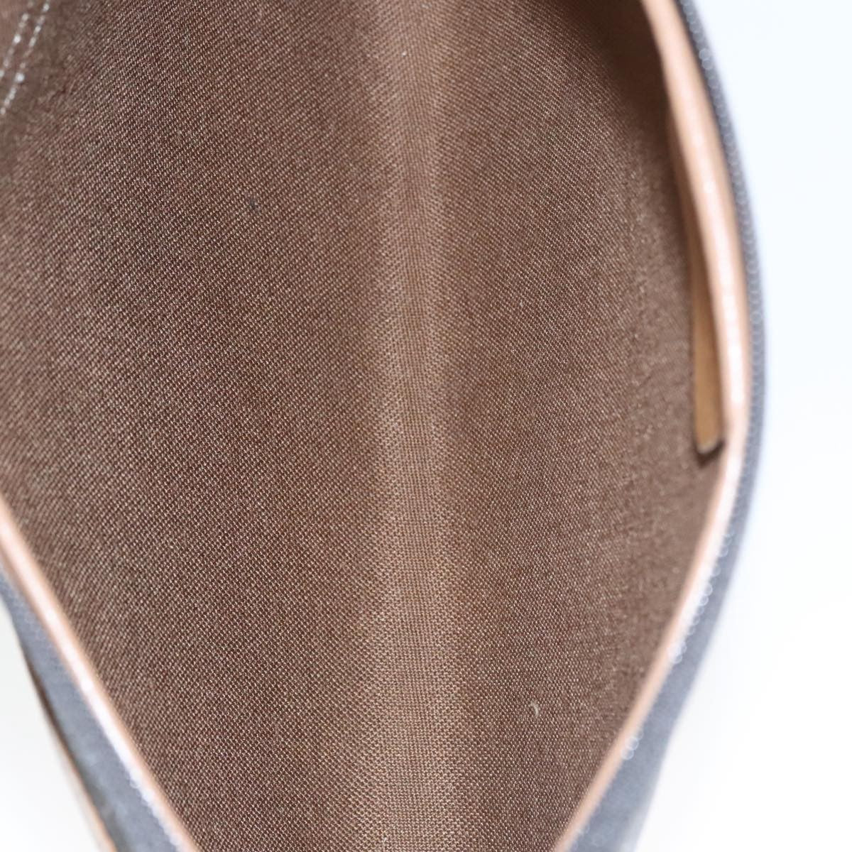 Christian Dior Vintage Honeycomb Zip Pouch Coated Canvas