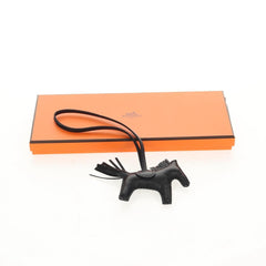 Hermes So Black GriGri Rodeo Bag Charm Leather