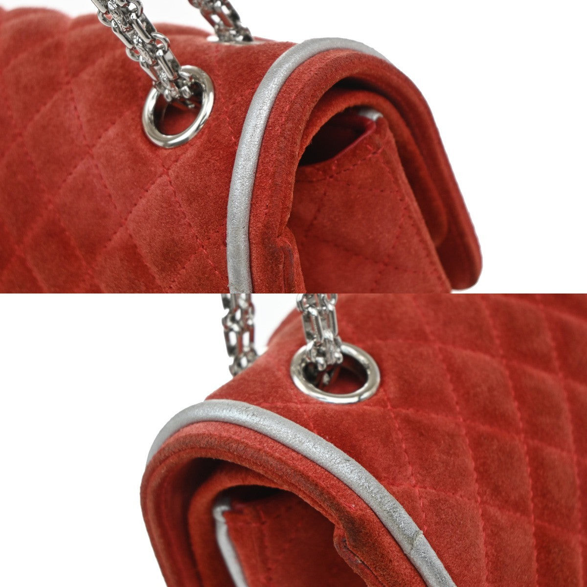 Chanel Reissue 2.55 Flap Bag Quilted Suede with Metallic Calfskin