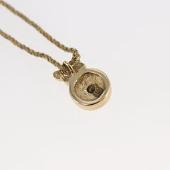 Christian Dior CD Pendant Necklace Metal