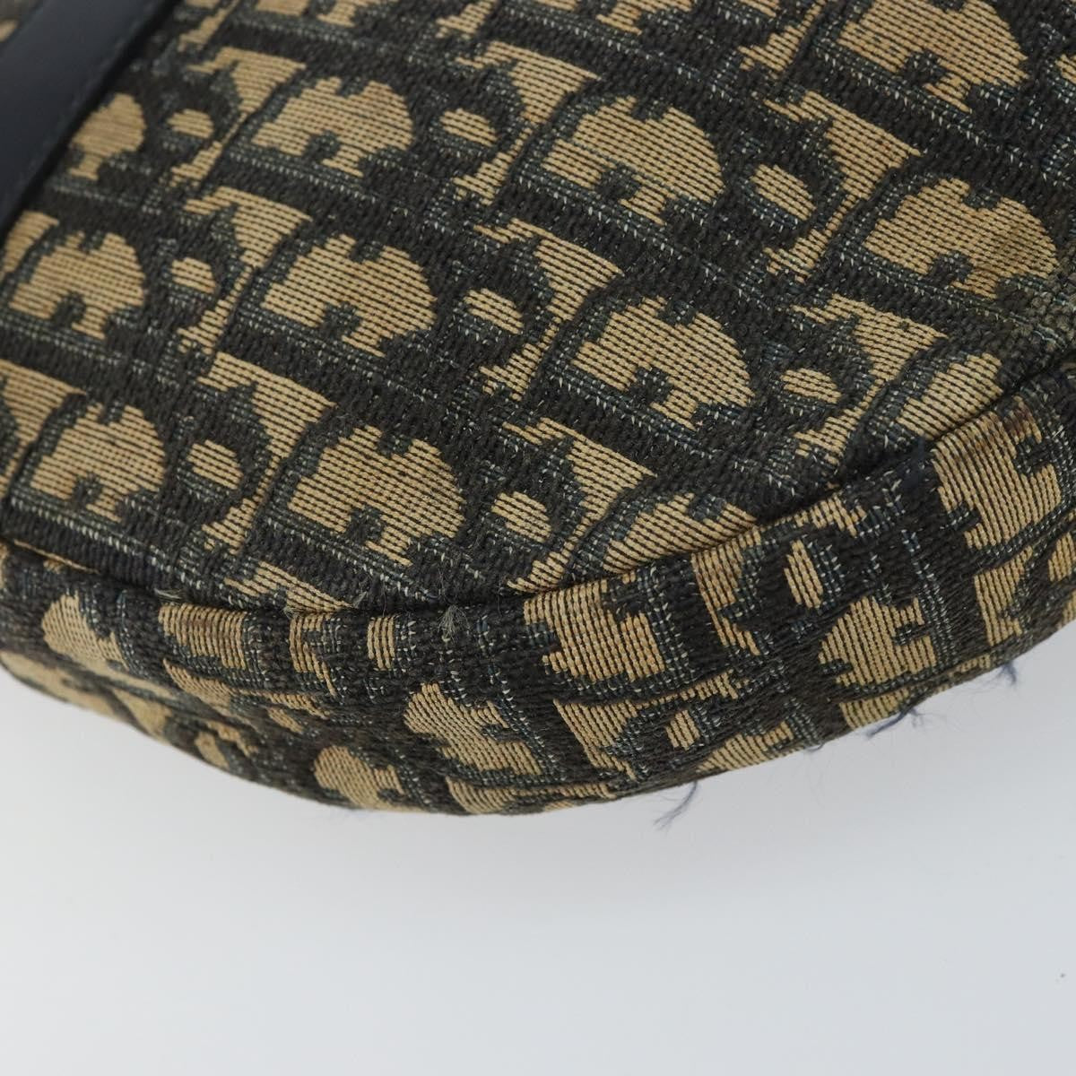 Christian Dior Vintage Trotter Shoulder Bag Canvas