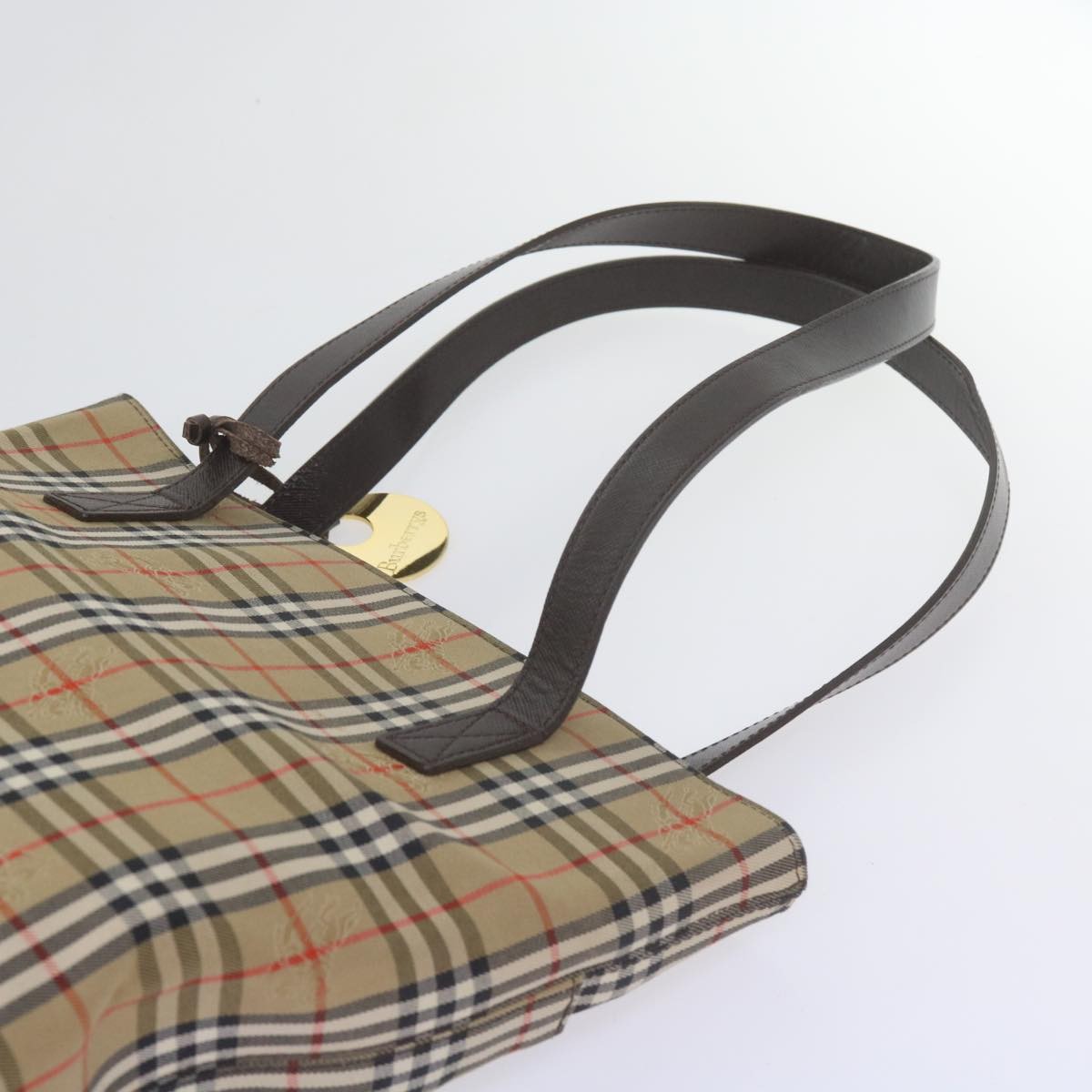 Burberry Nova Check Tote Leather