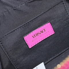 Versace Medusa Icon Front Slip Pocket Camera Bag Quilted Leather