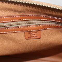 Celine Vintage Macadam Handbag Canvas and Leather