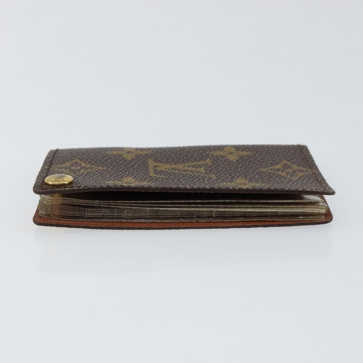 Louis Vuitton Porte Cartes Pression Card Case Monogram Canvas