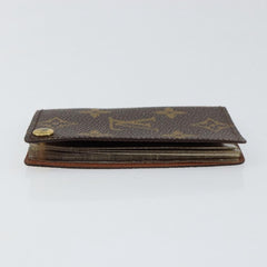 Louis Vuitton Porte Cartes Pression Card Case Monogram Canvas