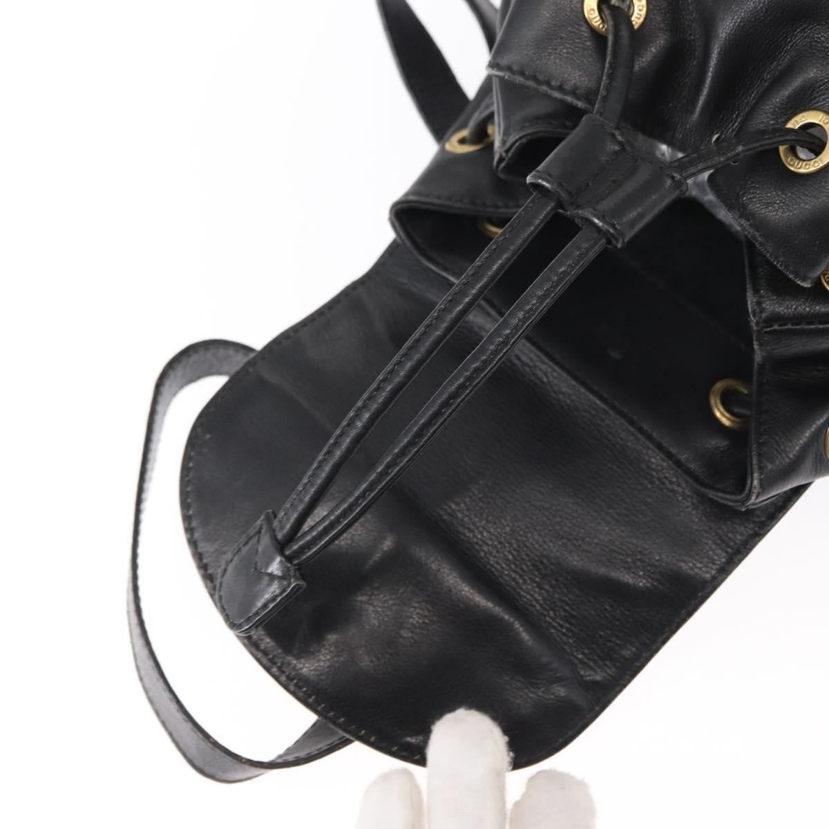 Gucci Vintage Bamboo Backpack Leather