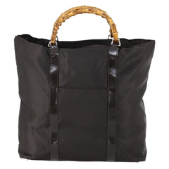 Gucci Vintage Bamboo Handle Tote Nylon