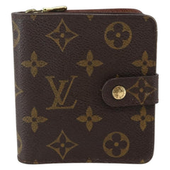 Louis Vuitton Compact Zippe Wallet Monogram Canvas