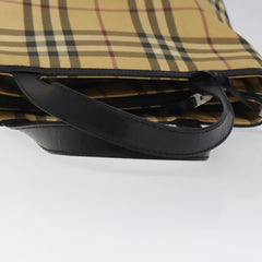 Burberry Nova Check Tote Canvas and Leather