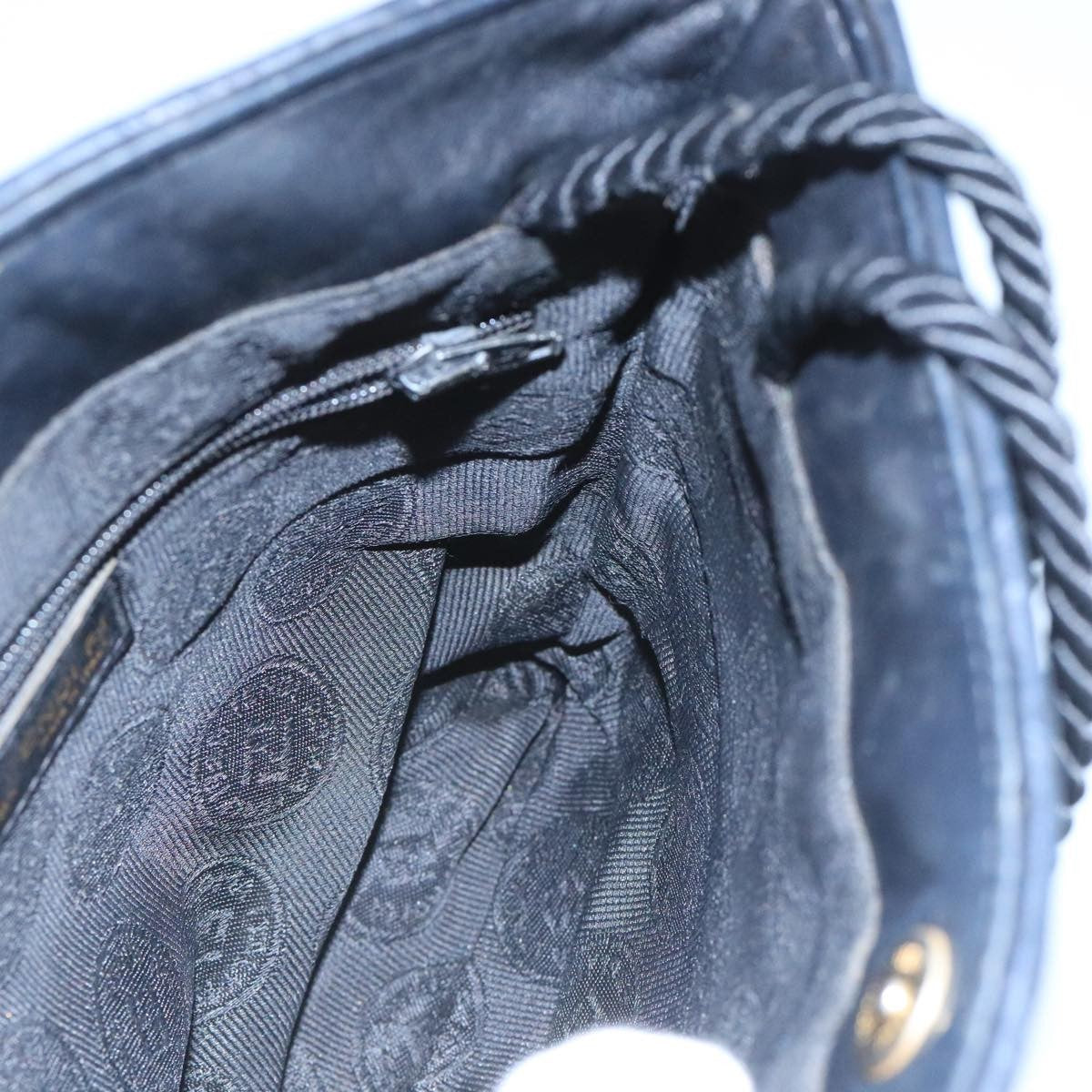 Fendi FF Logo Stamp Zip Pouch Printed Leather