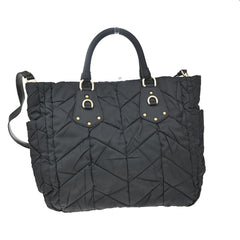Prada Convertible Side Pocket Tote Chevron Tessuto