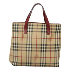 Burberry Nova Check Tote Canvas and Leather