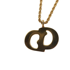 Christian Dior CD Pendant Necklace Metal