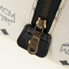 MCM Visetos Handbag Canvas and Leather