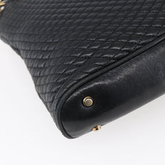 Bally Vintage Chain Shoulder Bag Quilted Leather