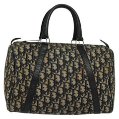 Christian Dior Vintage Trotter Boston Bag Diorissimo Canvas