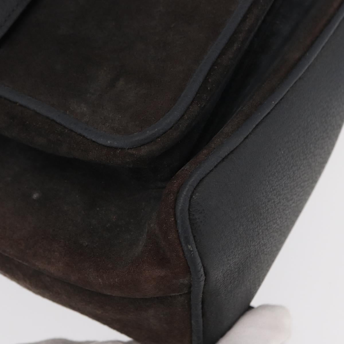 Gucci Vintage Bamboo Backpack Suede