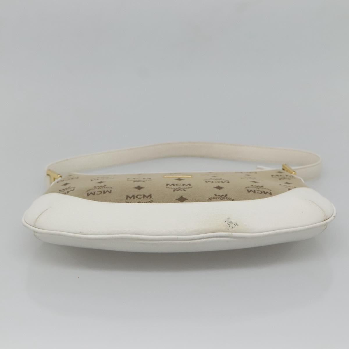 MCM Visetos Handbag Canvas and Leather