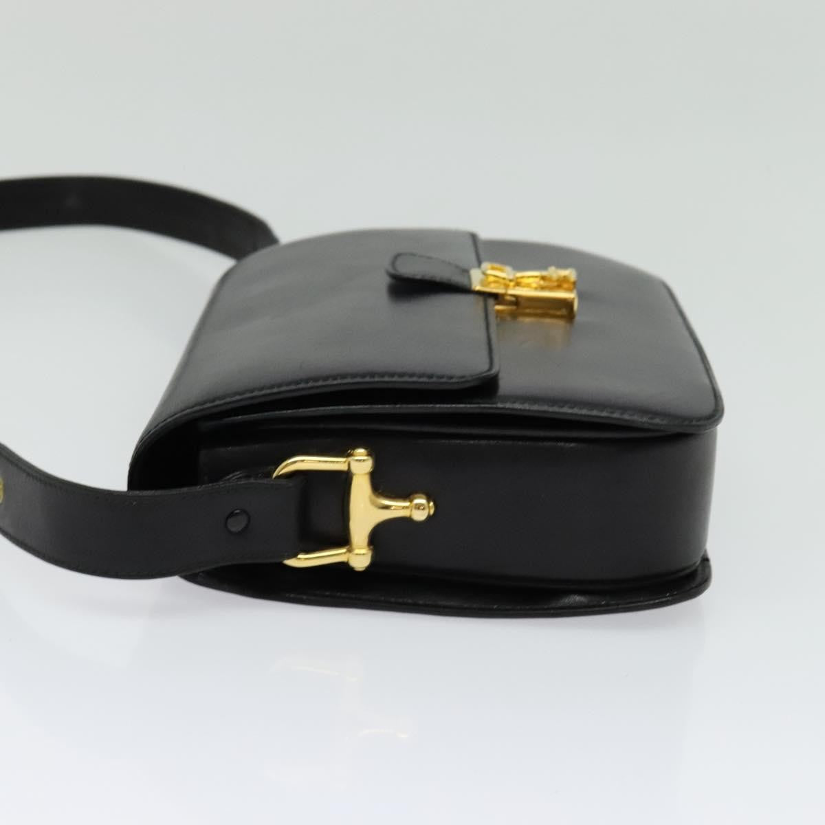 Celine Vintage Flap Shoulder Bag Leather
