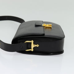 Celine Vintage Flap Shoulder Bag Leather