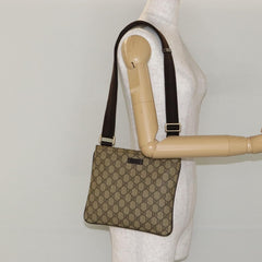 Gucci Flat Messenger Bag GG Canvas
