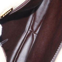 Bally Vintage Chain Shoulder Bag Quilted Leather