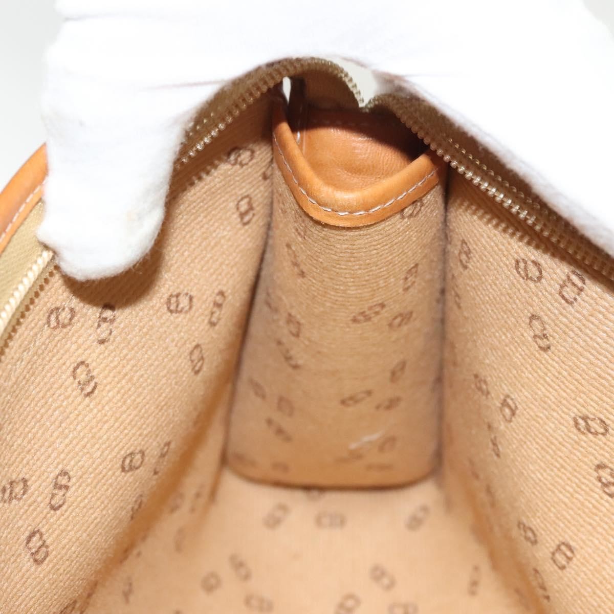 Christian Dior Vintage Zip Pochette Canvas and leather