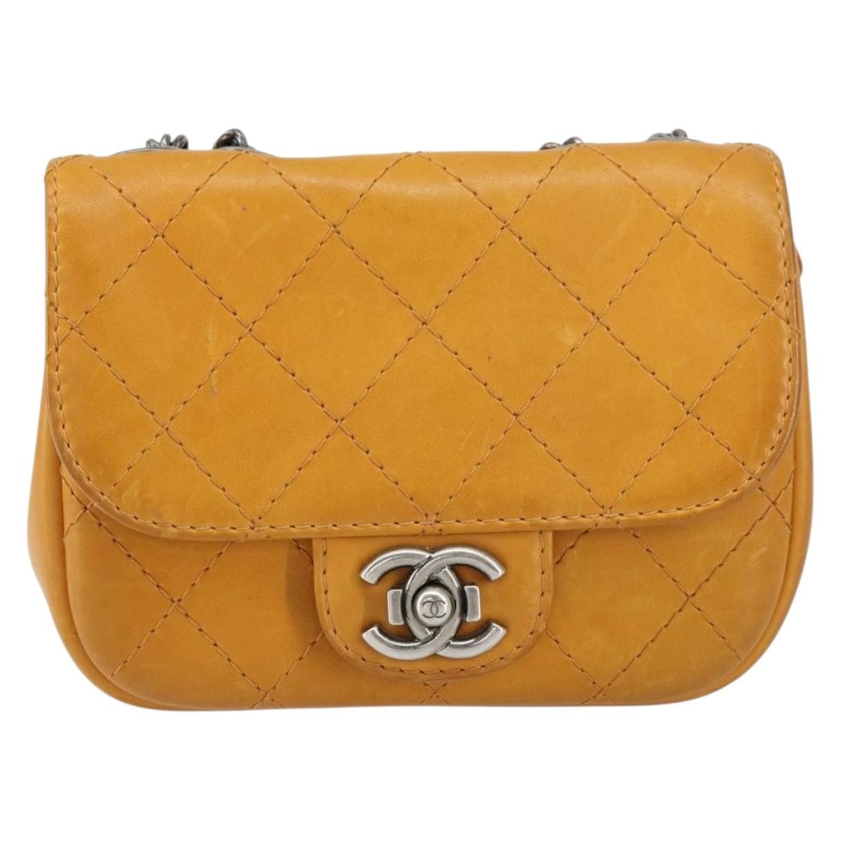 Chanel Chain Flap Bag Quilted Leather