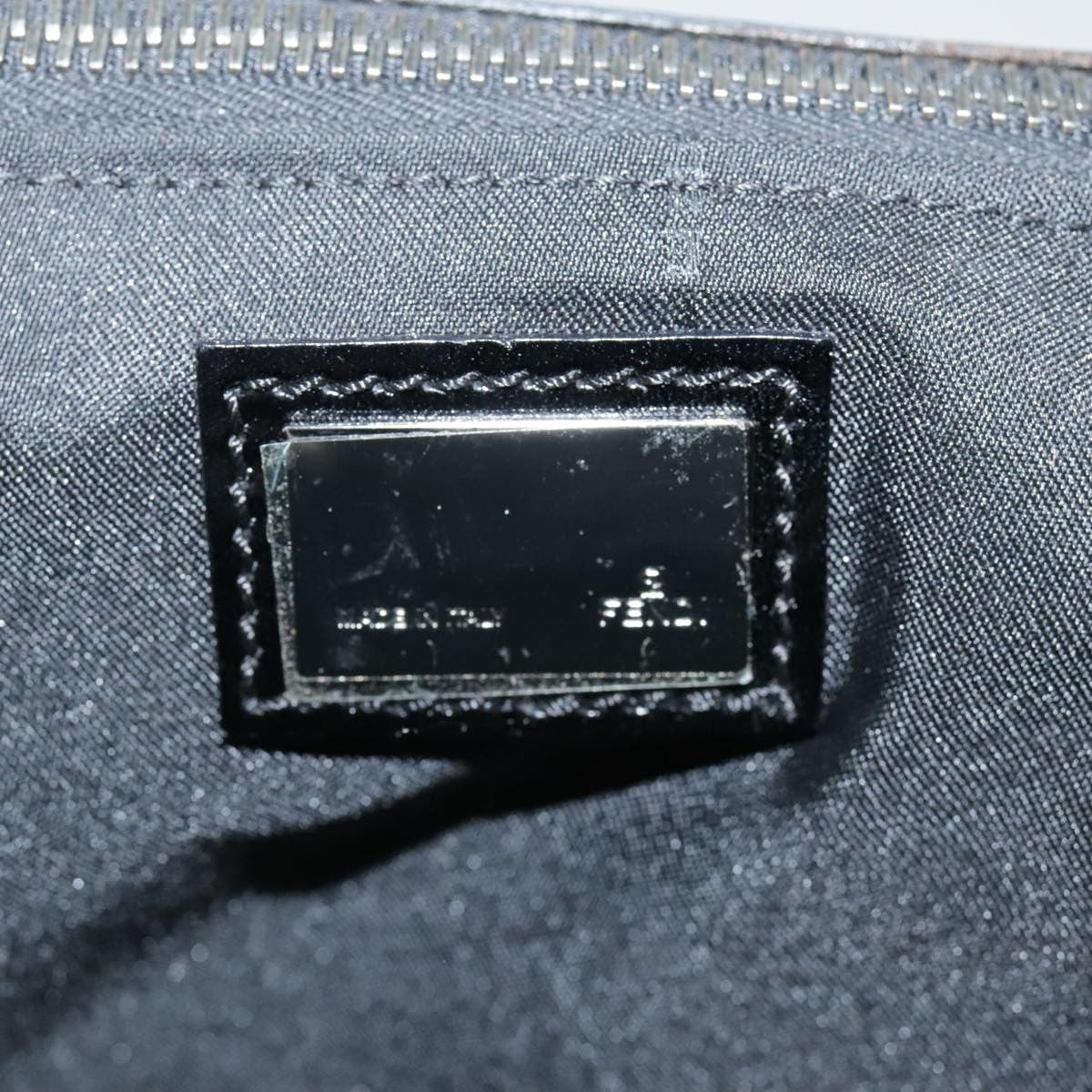 Fendi Convertible Pushlock Flap Satchel Zucca Canvas and Leather