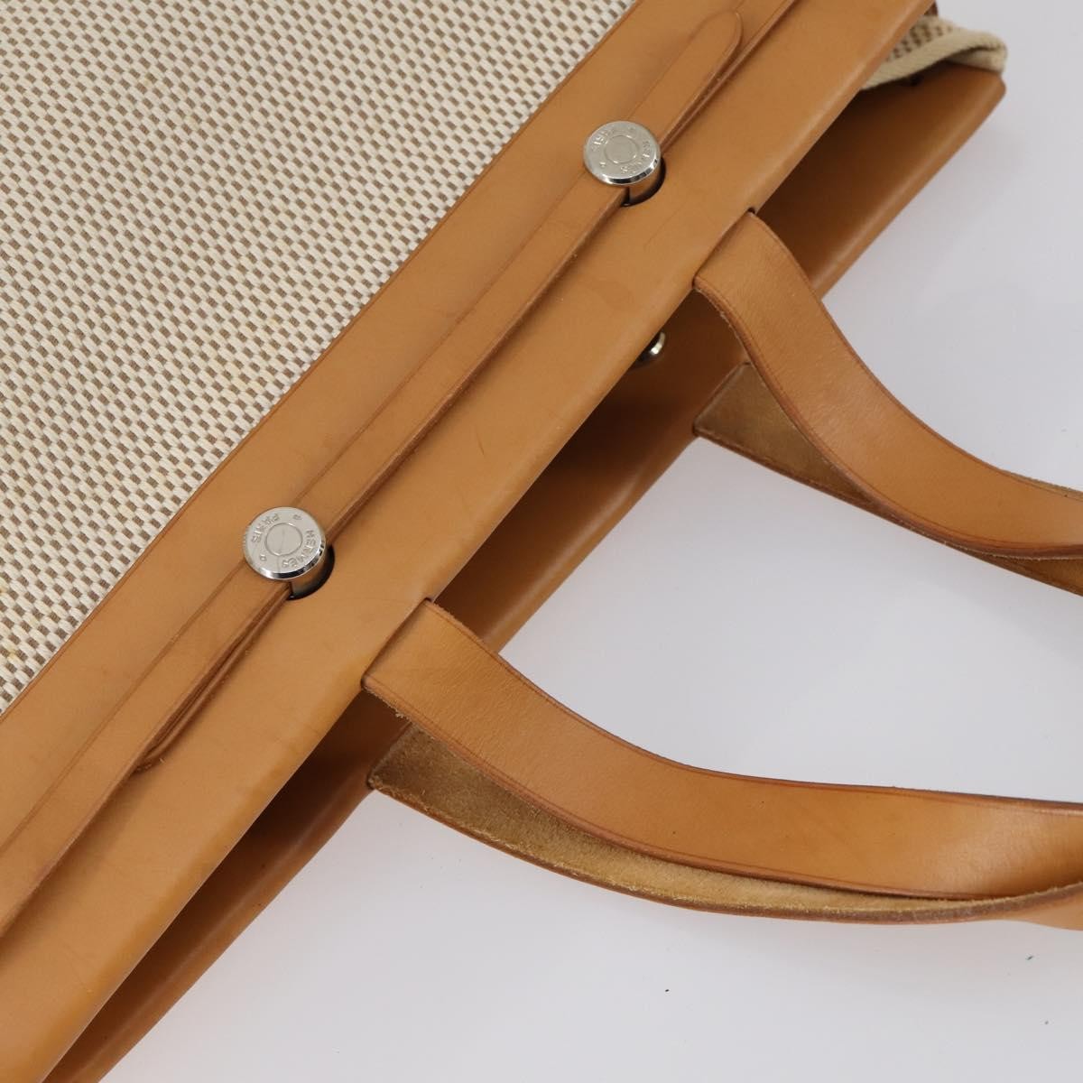 Hermes Herbag Cabas Toile and Leather