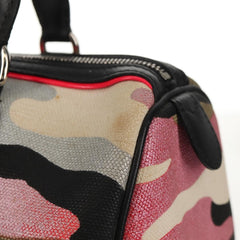 Christian Dior Polochon Satchel Limited Edition Anselm Reyle Camouflage Canvas